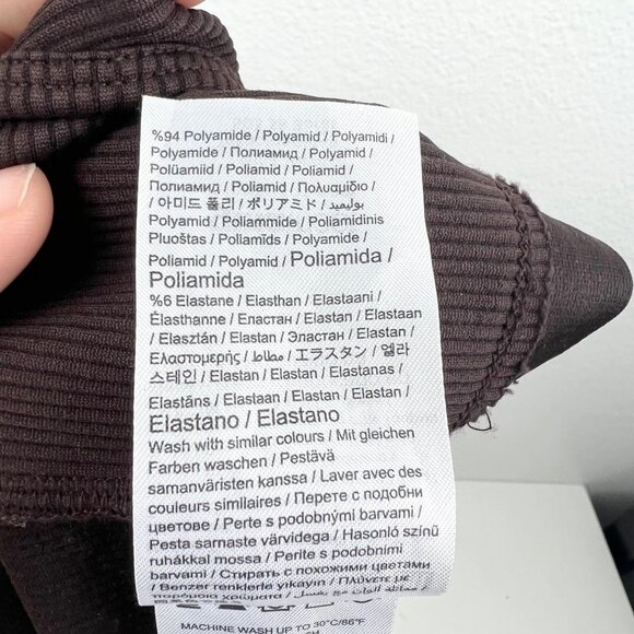 GINA TRICOT Connie Ribbed Athletic Tank in Brown, Size Small - Picture 9 of 9